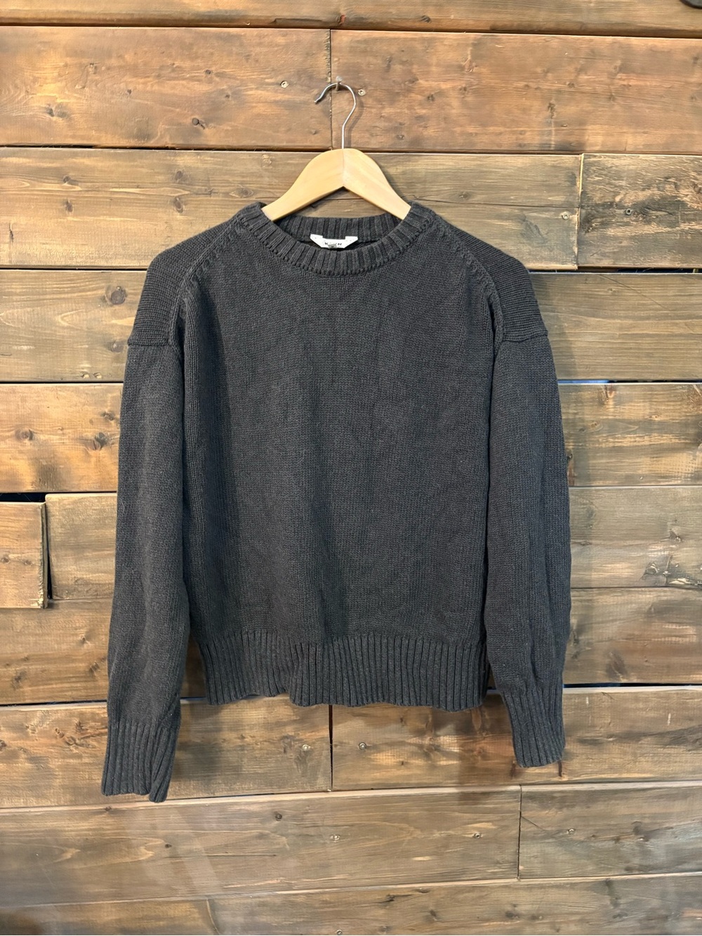 Kotn Crewneck Sweater in Charcoal Gray